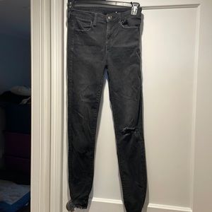 American Eagle high waisted skinny jeans black